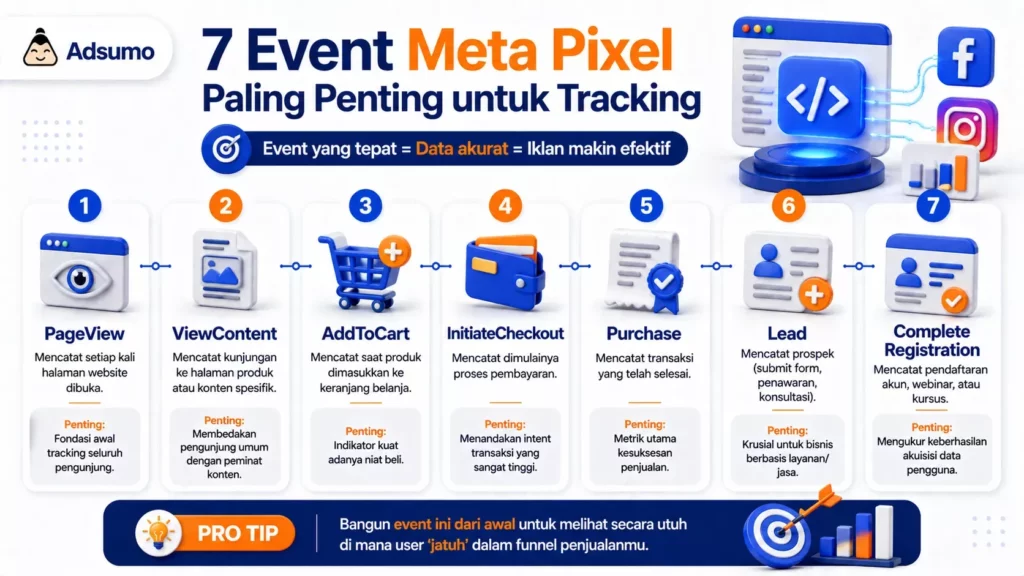 Event Meta Pixel yang paling penting
