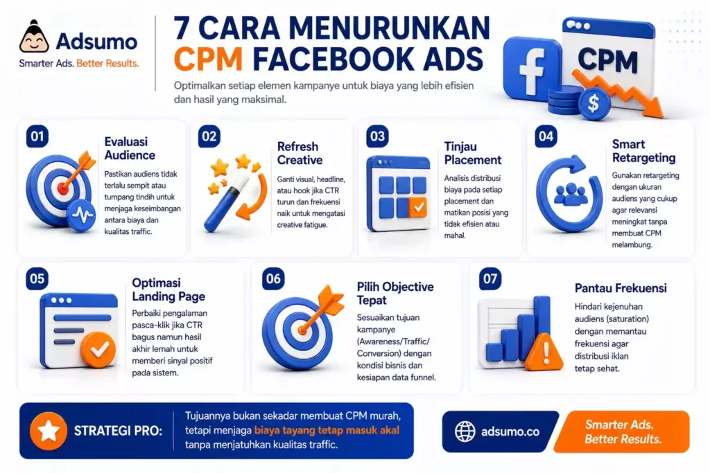 Cara menurunkan CPM Facebook Ads
