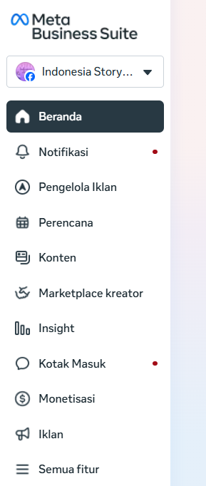 Facebook Page Bisnis