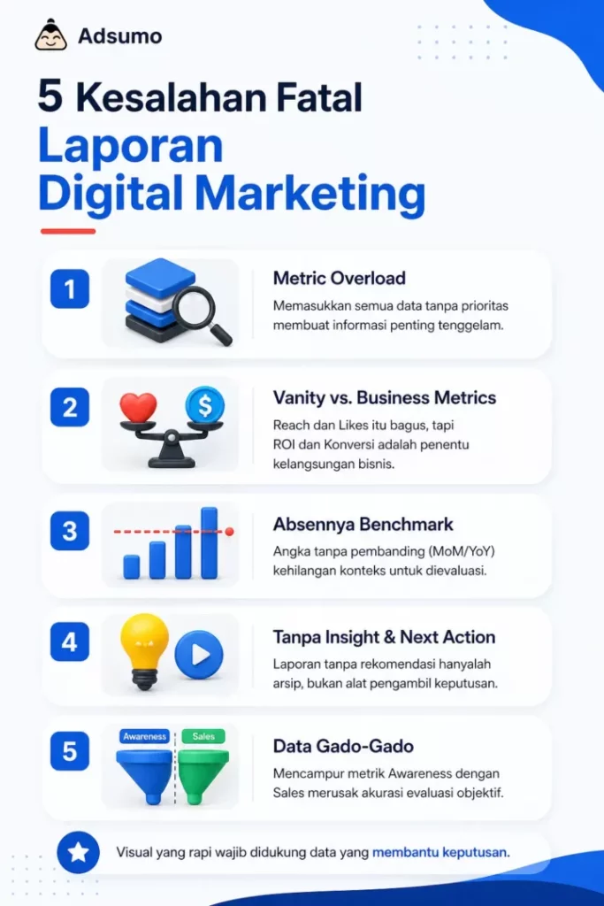 Kesalahan Umum Saat Membuat Laporan Digital Marketing