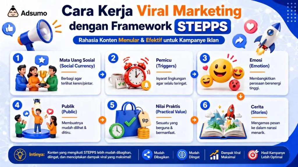Cara Kerja Viral Marketing dengan Framework STEPPS