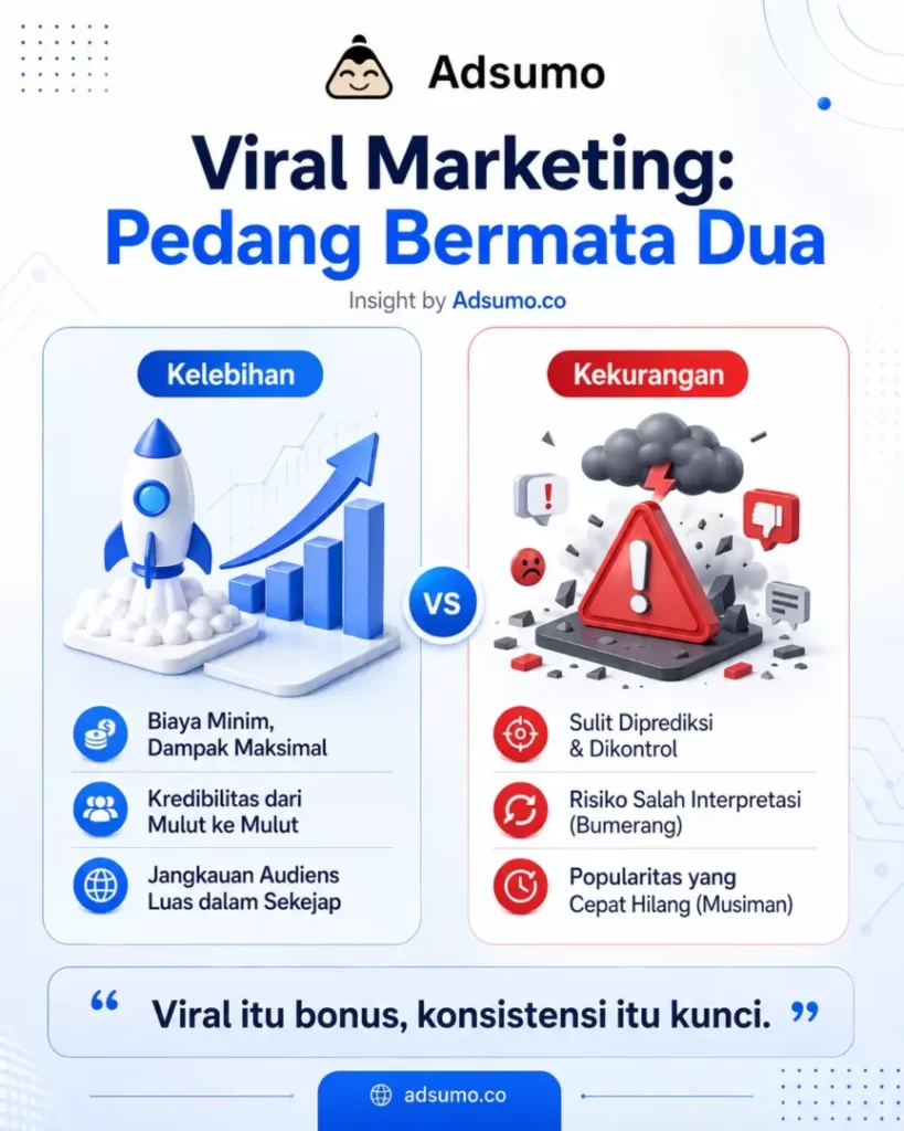 Kelebihan dan Kekurangan Viral Marketing