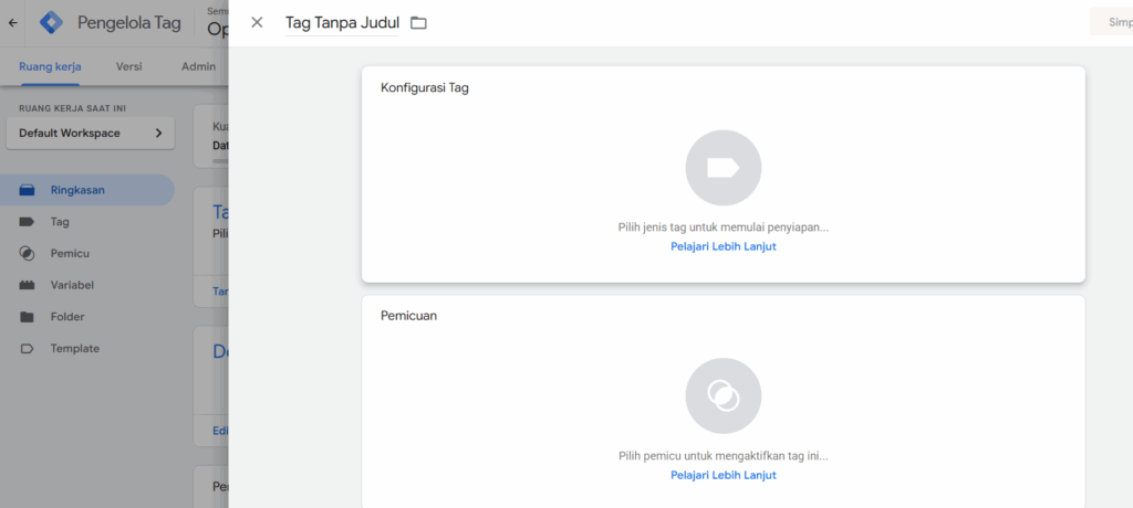 Cara Pasang Google Tag Manager