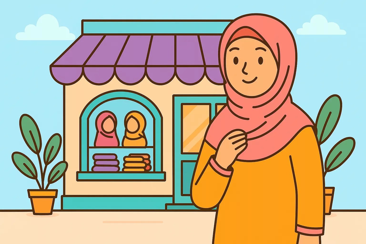 Nama Brand Hijab Aesthetic