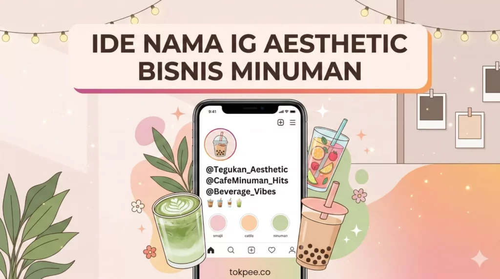 Nama IG Aesthetic Bisnis Minuman
