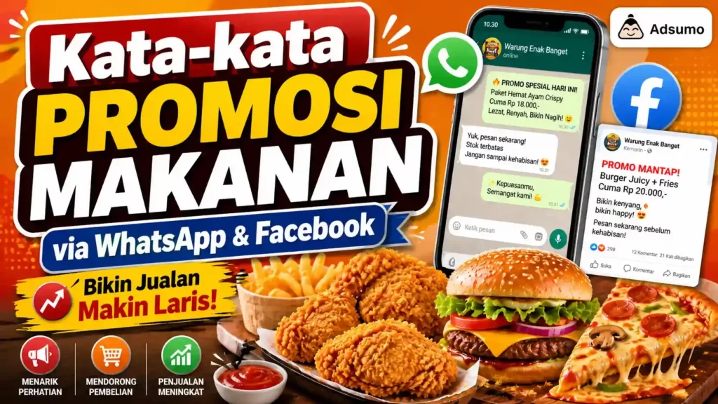 Kata-kata Promosi Makanan via WhatsApp & Facebook