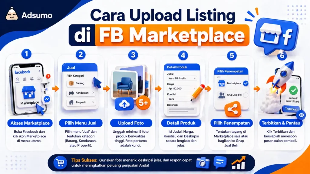 Cara Upload Listing di Facebook Marketplace