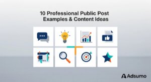 Contoh Postingan Publik dalam Mode Profesional